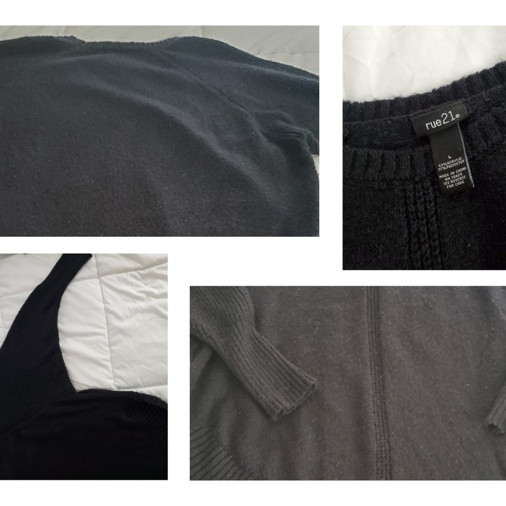 Rue 21 Black Sweater | Size L